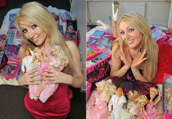 Garota de 24 anos gasta 10 mil libras para ficar como a Barbie.(Imagem:Divulgação)