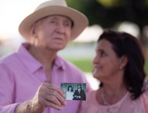 Aos 94 anos, homem realiza sonho da esposa de casar na igreja após quatro décadas juntos.(Imagem:Arquivo Pessoal)