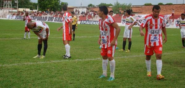 Goleada sofrida diante do River-PI, ainda pesa no elenco do Caiçara.(Imagem:Renan Morais)