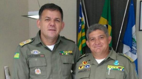 Coronel Carlos Augusto e Tenente Coronel Rubens Lopes(Imagem:Dvulgação/PM)