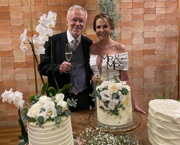 Jornalista Alexandre Garcia se casa aos 79 anos.(Imagem:Reprodução/Instagram)