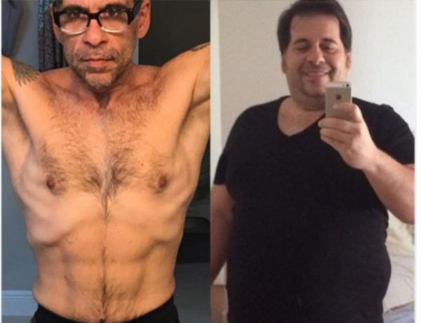 Leandro Hassum mostra antes e depois e é criticado na web.(Imagem:Instagram)