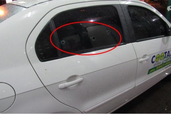 Passageiro é morto dentro de táxi em frente à rodoviária.(Imagem:Cidadeverde.com)
