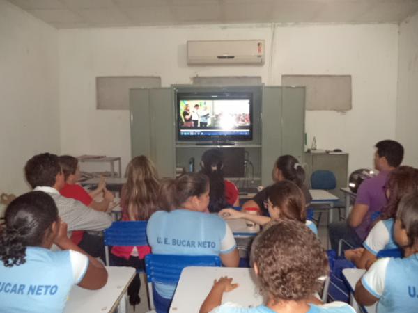 Alunos e professores de Floriano participaram de videoconferência com o Ex-presidente Lula.(Imagem:FlorianoNews)