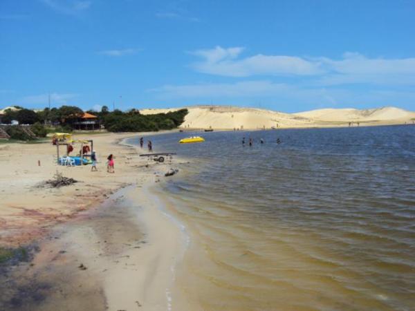 Nível da Lagoa do Portinho sobe após chuvas no litoral do Piauí.(Imagem:Divulgação)