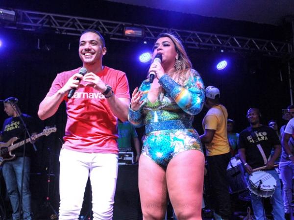 Wesley Safadão e Preta Gil em show na Zona Sul do Rio.(Imagem:Marcello Sá Barretto/ Ag. News)