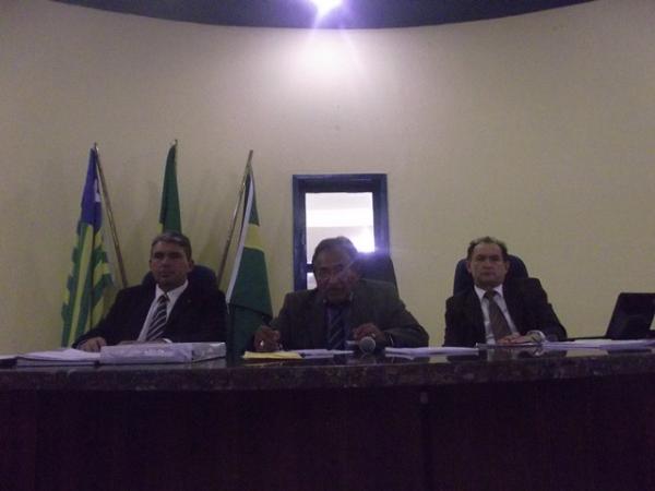 Vereadores: Maurício Bezerra, Manoel Simplício e Antônio Reis.(Imagem:FlorianoNews)