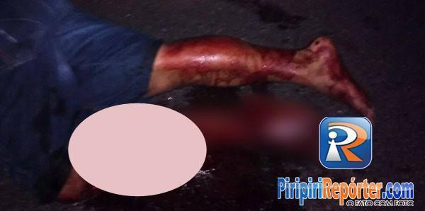 Acidente na BR 343 deixa motociclista gravemente ferido.(Imagem:MeioNorte)