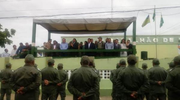 Secretário de segurança participa de formatura geral em Floriano.(Imagem:FlorianoNews)