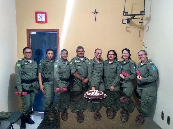Comando da PM realiza homenagem às mulheres da corporação de Floriano.(Imagem:3° BPM)