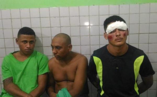 Bandidos fazem família refém dentro de casa em Teresina.(Imagem:Divulgação/PM)
