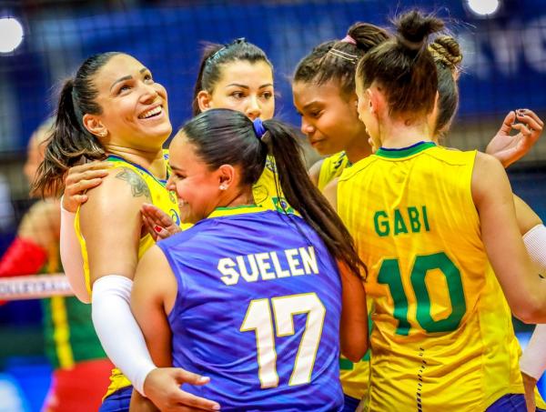 Brasil x Camarões; Pré-Olímpico; vôlei feminino; Uberlândia(Imagem: FIVB)