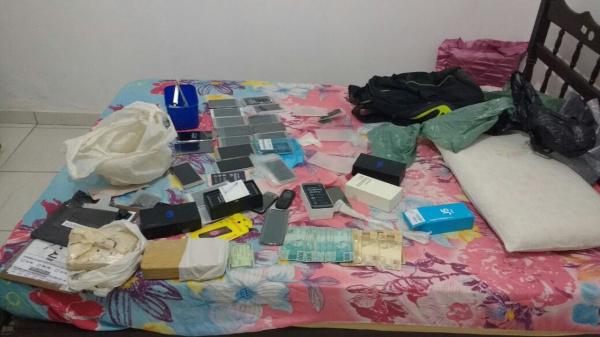 Material apreendido durante operação em Regeneração.(Imagem:Divulgação/Polícia Civil)