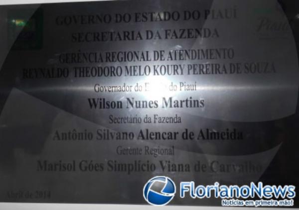5ª GERAT recebe o nome do servidor: Reynaldo Theodoro Melo Koury Pereira de Souza(Imagem:FlorianoNews)
