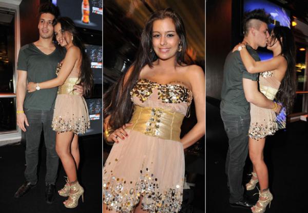 Larissa Riquelme trocou beijos e carinhos com o namorado, Koke Ometo(Imagem:Divulgação)