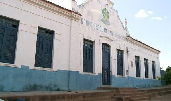 Unidade Escolar Landri Sales, em São Pedro do Piauí, foi alvo de ameaça de atendado.(Imagem:Reprodução/ TV Clube)
