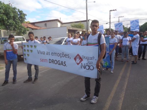 Caminhada culmina projeto de combate às drogas em Barão Grajaú.(Imagem:FlorianoNews)