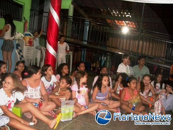 Escola Pequeno Príncipe encerrou ano letivo com III Noite do Pijama.(Imagem:FlorianoNews)