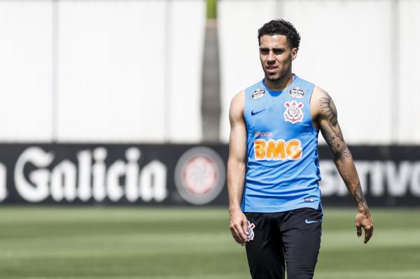 Gabriel em treino do Corinthians no CT no ano passado(Imagem:Rodrigo Gazzanel/Ag. Corinthians)