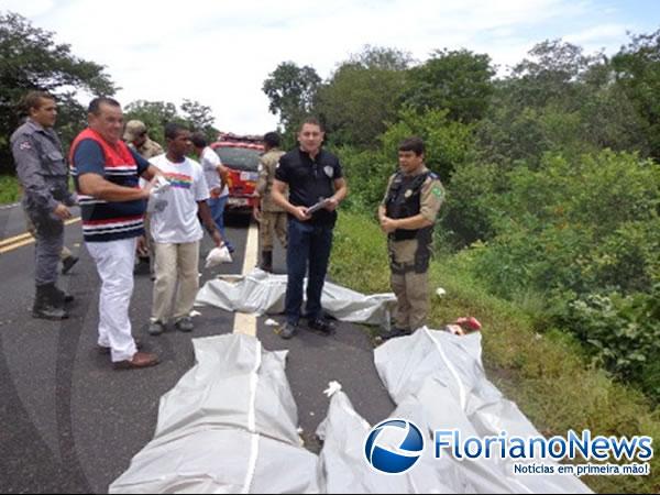 Acidente deixa quatro vítimas fatais entre Barão de Grajaú e São João dos Patos.(Imagem:FlorianoNews)