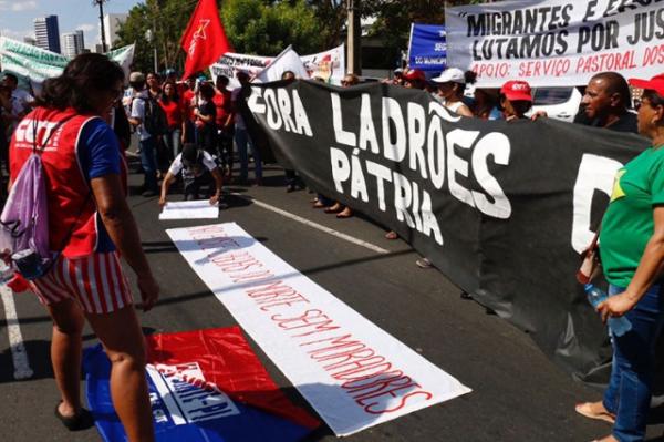 Grito dos Excluídos protesta contra perda de direitos na Marechal.(Imagem:Wilson Filho)