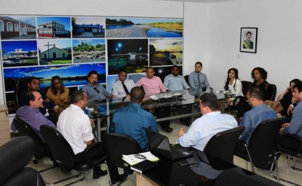 Reunião com os secretários municipais.(Imagem:Secom)