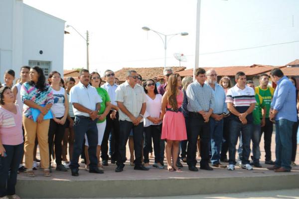 Solenidade na Praça Santo Antônio marca abertura da Semana da Pátria em Barão de Grajaú.(Imagem:Reprodução/Facebook)