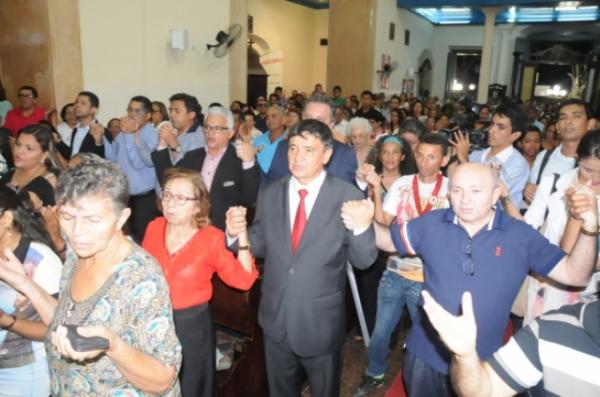 Missa de apresentação e acolhida do novo bispo coadjutor de Parnaiba, Dom Juarez de Sousa da Silva.(Imagem:Paulo Barros)