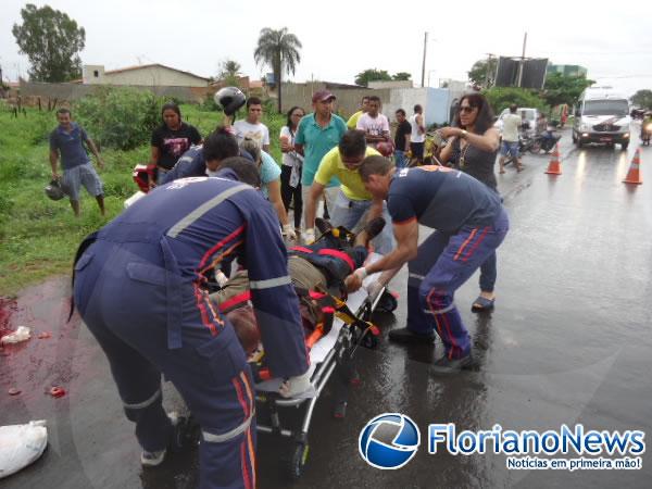 Homem morre após ser atingido por trator em Floriano.(Imagem:FlorianoNews)