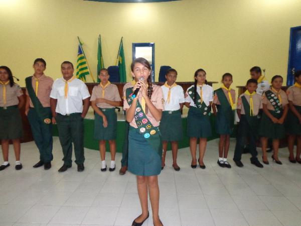 Igreja Adventista apresenta grupo de 'Desbravadores' para autoridades florianenses.(Imagem:FlorianoNews)