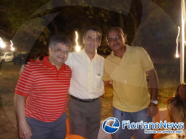 Deputado Gustavo Neiva, Prefeito Gilberto Júnior e Tenente Coronel Lisandro Honório.(Imagem:FlorianoNews)