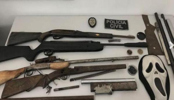 Polícia descobre fábrica clandestina de armas no interior do Piauí.(Imagem:Polícia Civil)