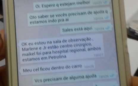 Mensagem do Tenente Edmauro.(Imagem:Reprodução)