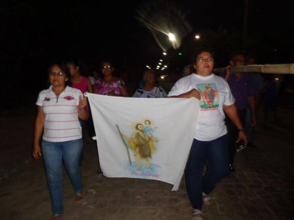 Levantamento do mastro marca abertura dos festejos de São Cristóvão em Floriano.(Imagem:FlorianoNews)