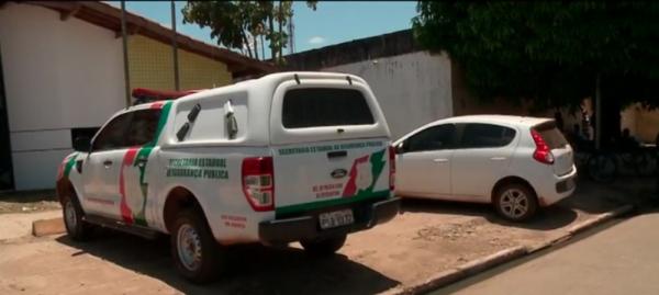 Viaturas da Polícia Militar e Civil do Piauí(Imagem:Reprodução/TV Clube)