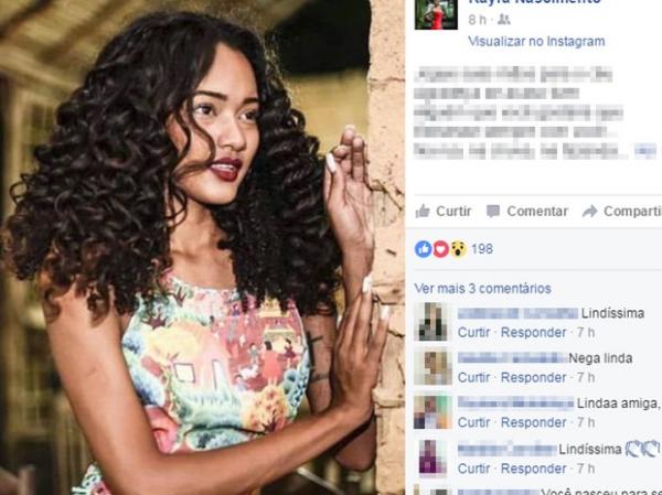 Kayra Nascimento denuncia que sofreu racismo em concurso Miss Piauí.(Imagem:Reprodução/Facebook)