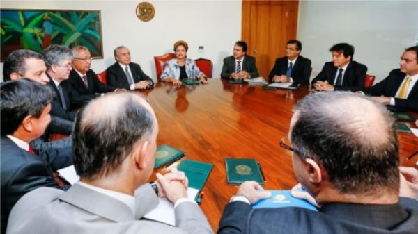  Reunião dos governadores do Nordestes com a presidente Dilma Rousseff. (Imagem:Roberto Stuckert Filho/PR)