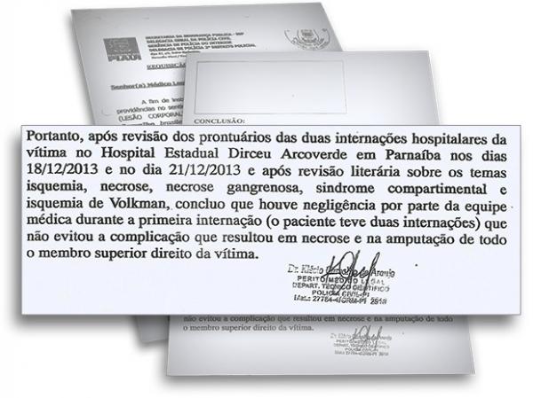 Laudo do IML conclui que houve negligência médica.(Imagem:Reprodução)