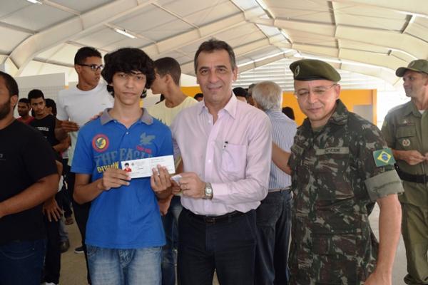 Prefeito Gilberto Júnior participa de solenidade de certificação de dispensa do serviço militar.(Imagem:Secom)