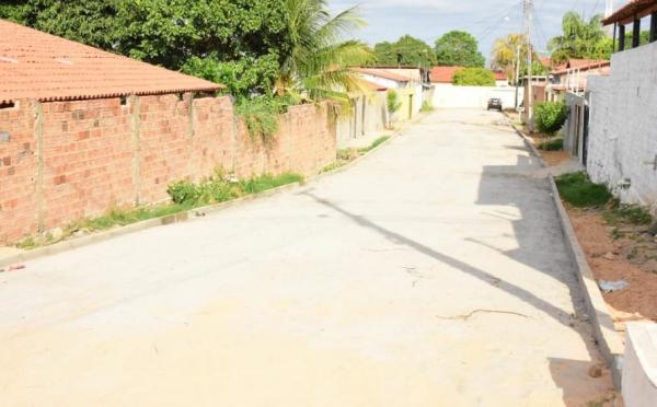 Infraestrutura inicia obras de pavimentação no bairro Santa Rita.(Imagem:Secom)