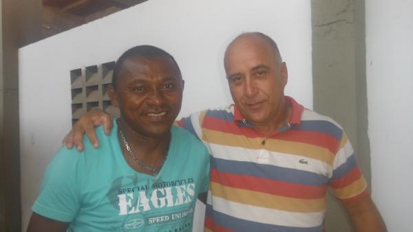 Ex-técnico do Alvinegro, Vanin e novo treinador, Nelson Mourão.(Imagem:FlorianoNews)