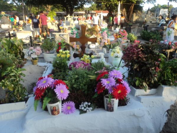 Tumulos arrumados para visitação do Dia de Finados(Imagem:Cida Santana)