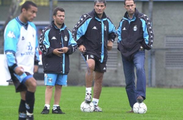 Tite tem Cléber Xavier como auxiliar desde os tempos de Grêmio.(Imagem:Paulo Franken/Arquivo/Agência RBS)