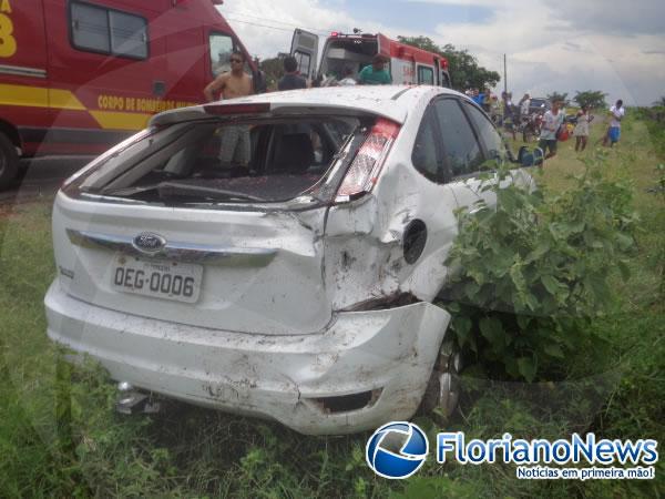 Colisão entre moto e carro deixa uma vítima fatal em Floriano.(Imagem:FlorianoNews)