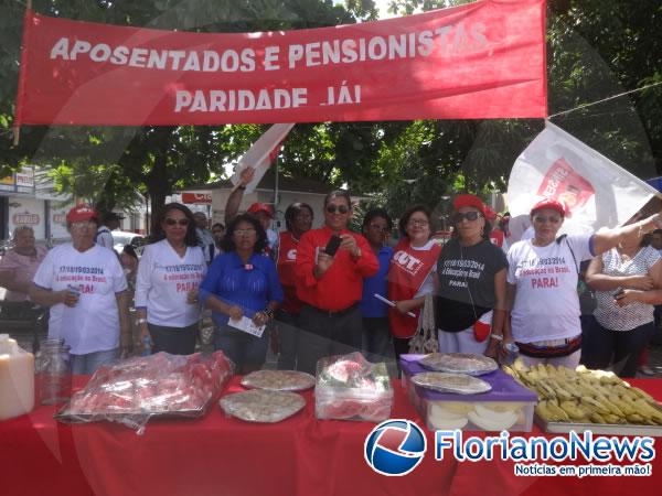 Manifestações promovidas por centrais sindicais.(Imagem:FlorianoNews)