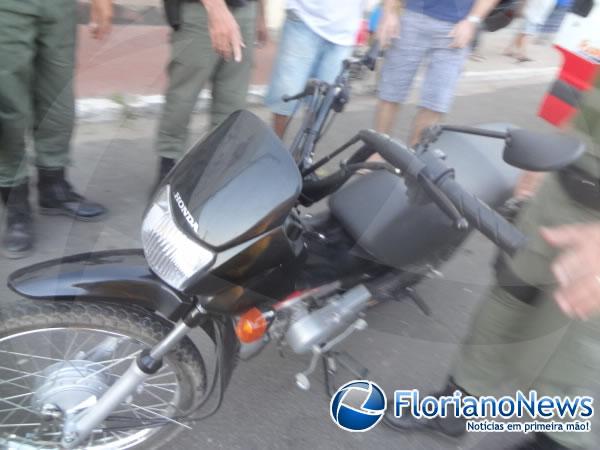 Acidente de moto deixa vítima gravemente ferida em Floriano.(Imagem:FlorianoNews)