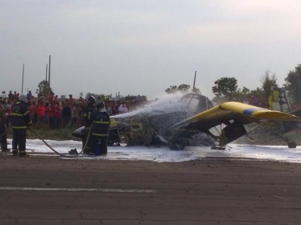 Avião monomotor explode e mata piloto em Balsas, no Maranhão.(Imagem:180 Graus)
