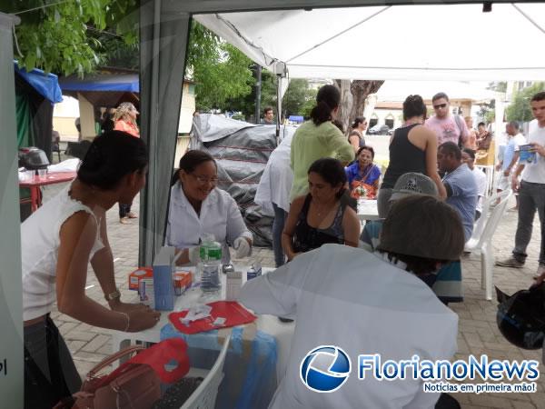I Feira da Saúde do PRO/PET leva exames gratuitos a florianenses.(Imagem:FlorianoNews)