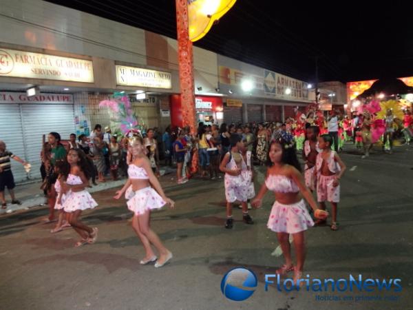 Cores, brilhos e samba no pé marcaram os desfiles das escolas de samba.(Imagem: FlorianoNews)