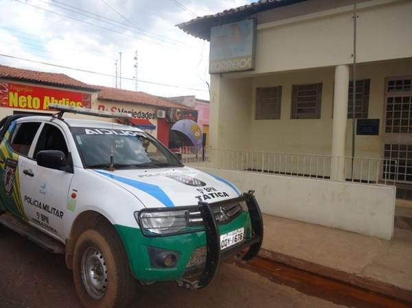 Grupo arrombou agência dos correios de José de Freitas.(Imagem:Coronel Pinheiro/Portal JF Agora)